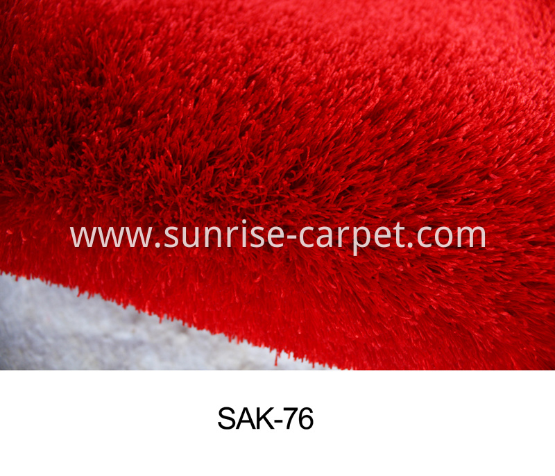 Polyester Silk Thick Yarn Shaggy Rug